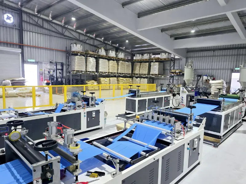 TPE Tourniquet Extrusion Machine Lines in factory
