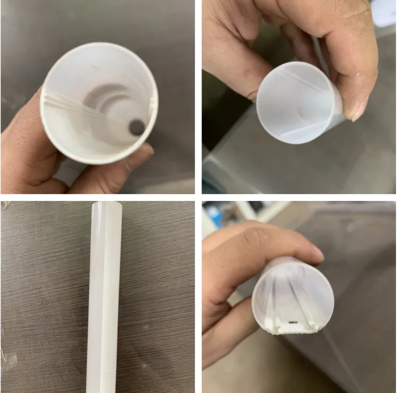 Amostras de cobertura de lâmpadas tubulares LED