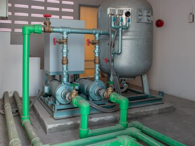 Large diameter PPR pipes in commercial HVAC chilled water system