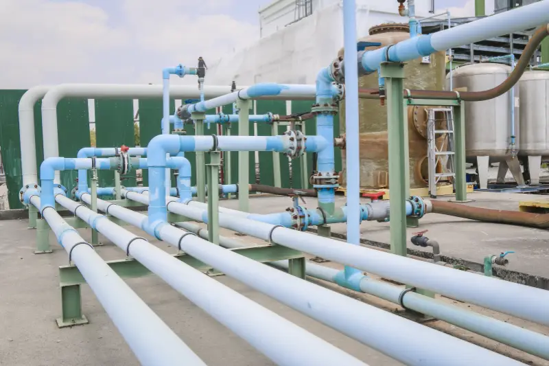 PP PPR chemical resistant pipes in industrial chemical transport application