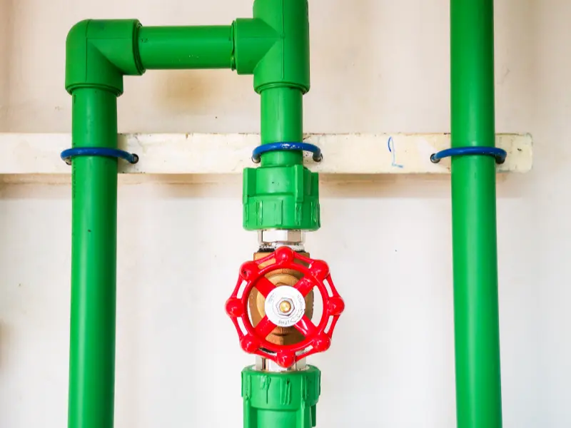 PPR cold water pipes with value